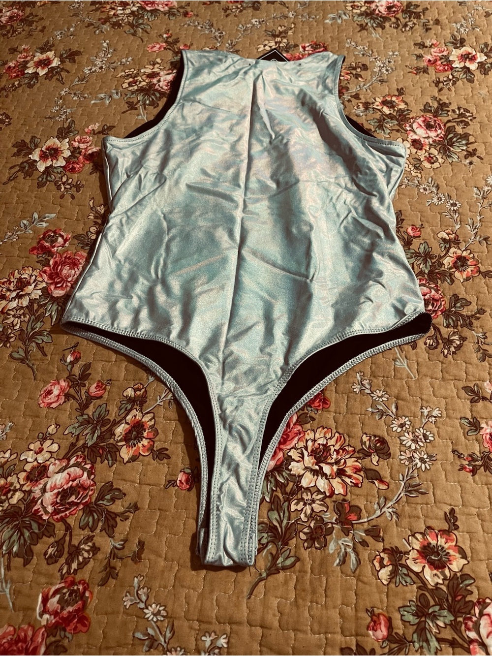 Silver Metallic One-Piece bodysuits